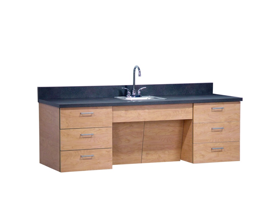 Floating ADA Vanity With Drawers 66
